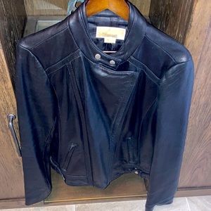 Women’s Leather Moto Jacket